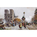 РЕПРОДУКЦИИ НА КАРТИНИ Нотр Дам и Ке Сен Мишел (1924)